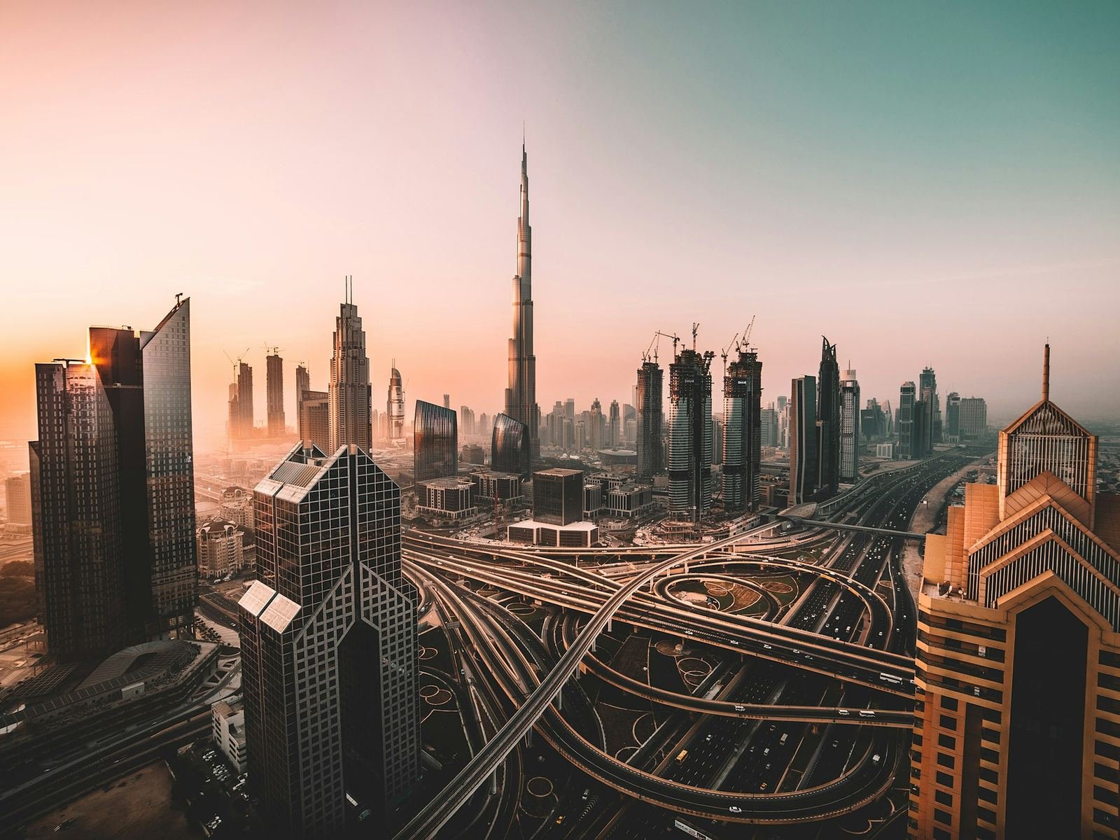 Dubai business district skyline