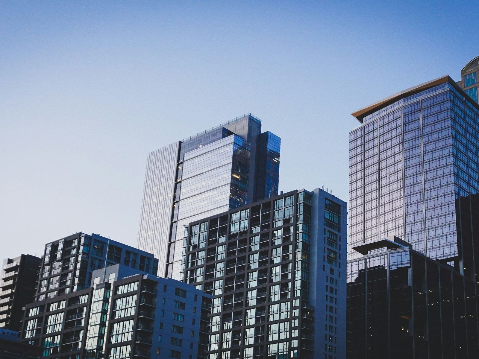 Business district skyline